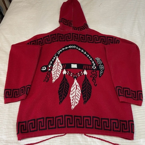 Vintage Tejidos Ruminahui Sweater - Indigenous Print - Wool - Men’s Size XL - Picture 7 of 12